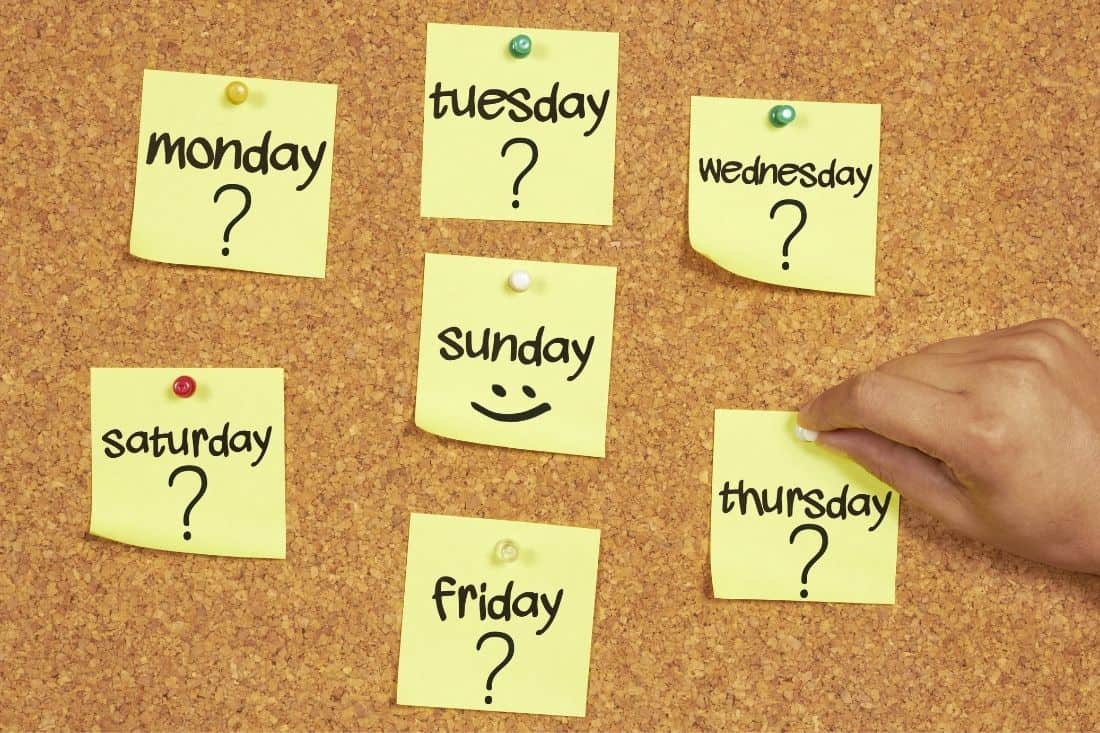 2. What do they do? - days of the week. (O que eles fazem? - Dias da  semana.) MONDAY WEDNESDAY THURSDAY 